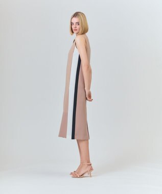 GRACE CONTINENTAL ケープレイヤードドレス ベージュ