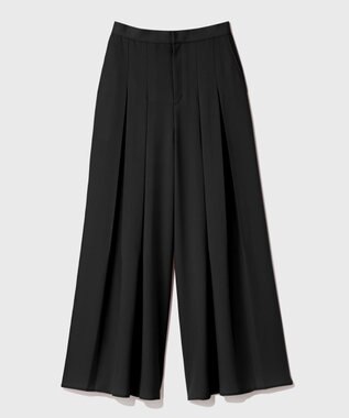 GRACE CONTINENTAL ボックスプリーツパンツ ブラック