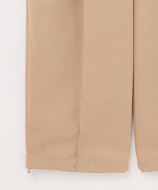 GRACE CONTINENTAL ストレッチスラブタックパンツ ベージュ