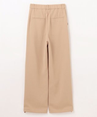 GRACE CONTINENTAL ストレッチスラブタックパンツ ベージュ