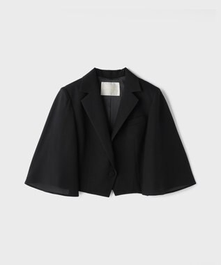 GRACE CONTINENTAL レイヤードショートジャケット ブラック