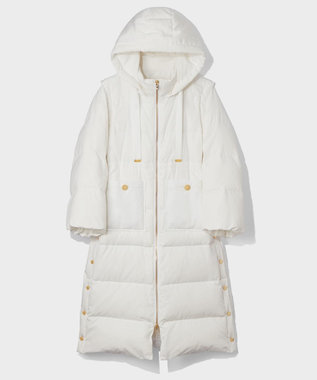 GRACE CONTINENTAL 2WAYロングダウンコート ホワイト