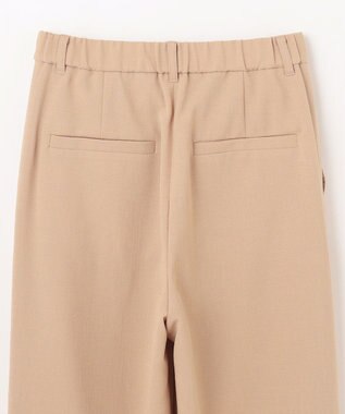 GRACE CONTINENTAL ストレッチスラブタックパンツ ベージュ