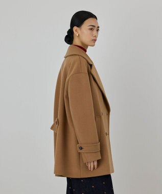 GRACE CONTINENTAL ショートビーバーPコート キャメル