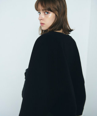 GRACE CONTINENTAL ファーポケットリバージャケット ブラック