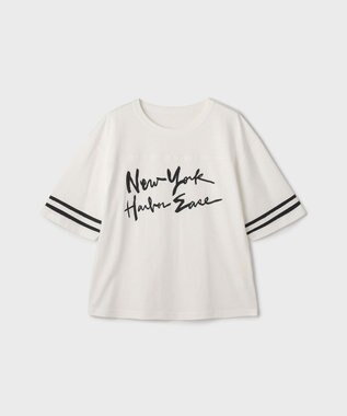 GRACE CONTINENTAL カレッジロゴプリントTシャツ ホワイト