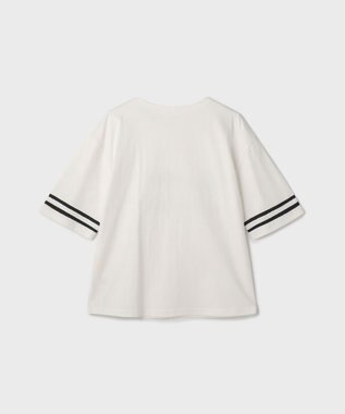 GRACE CONTINENTAL カレッジロゴプリントTシャツ ホワイト
