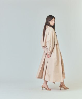 GRACE CONTINENTAL タッサードレスコート ベージュ