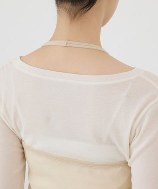 GRACE CONTINENTAL シアーレイヤードカットトップ キナリ