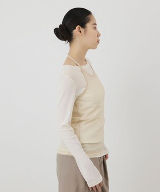 GRACE CONTINENTAL シアーレイヤードカットトップ キナリ