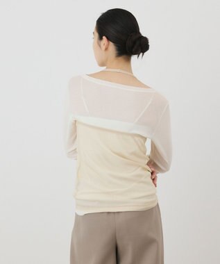 GRACE CONTINENTAL シアーレイヤードカットトップ キナリ