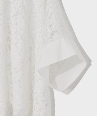 GRACE CONTINENTAL レースポンチョシャツ ホワイト