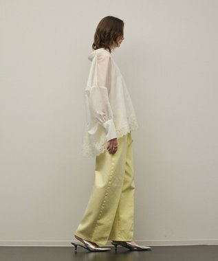 GRACE CONTINENTAL シアースキッパートップ ホワイト