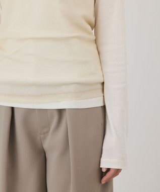GRACE CONTINENTAL シアーレイヤードカットトップ キナリ
