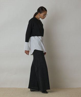 GRACE CONTINENTAL レイヤードカットトップ ブラック