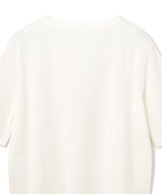 GRACE CONTINENTAL ロゴミラノリブトップ ホワイト