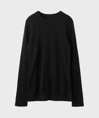 GRACE CONTINENTAL ボウ付ニットトップ ブラック