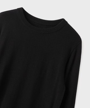 GRACE CONTINENTAL ボウ付ニットトップ ブラック