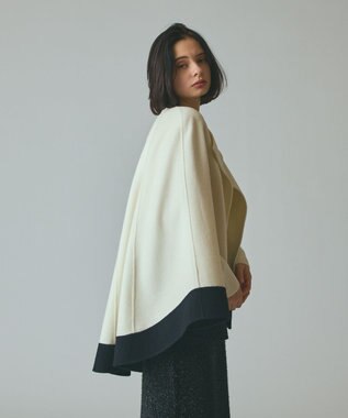 GRACE CONTINENTAL ストール付リバーケープ キナリ