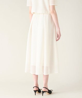GRACE CONTINENTAL レースタックスカート ホワイト