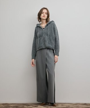 GRACE CONTINENTAL ラップワイドパンツ グレー