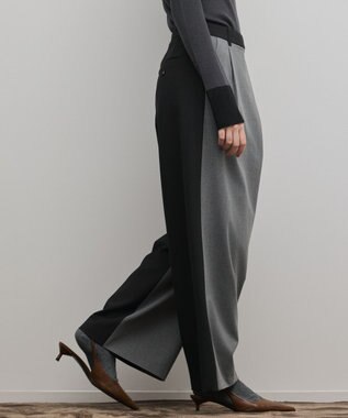 GRACE CONTINENTAL ラップワイドパンツ グレー