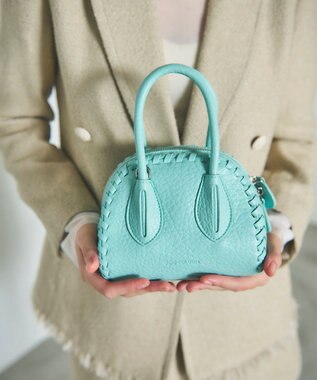 GRACE CONTINENTAL ADD CULUMN BOSTON BAG ブルー