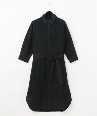 ドットカットワークシャツワンピース / GRACE CONTINENTAL ドットカットワークシャツワンピース / GRACE CONTINENTAL