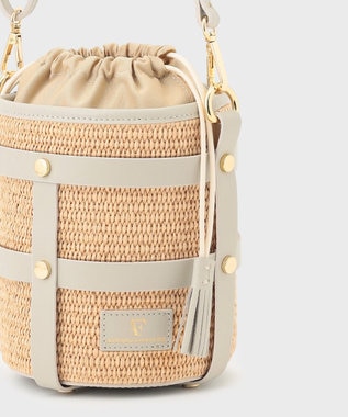 GRACE CONTINENTAL ANTONELLA FERRANTE  ベルトフリンジバック グレー