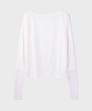 GRACE CONTINENTAL アセテートシアーカットトップ ブラック