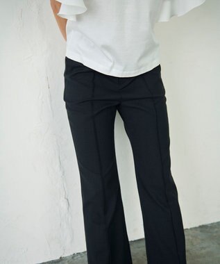 GRACE CONTINENTAL スリムフレアパンツ ブラック