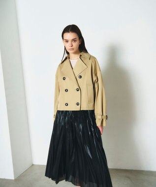 GRACE CONTINENTAL ドルマントレンチジャケット キャメル