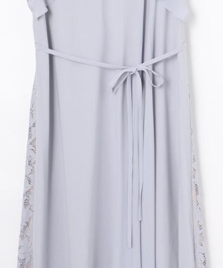 GRACE CONTINENTAL バックレースドレス サックス