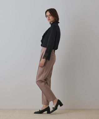 GRACE CONTINENTAL ラッフルブラウス ブラック