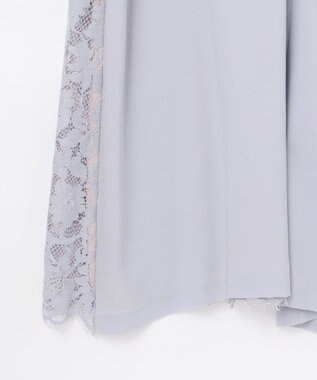 GRACE CONTINENTAL バックレースドレス サックス