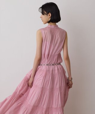 GRACE CONTINENTAL ティアードマキシカフタンワンピース ピンク