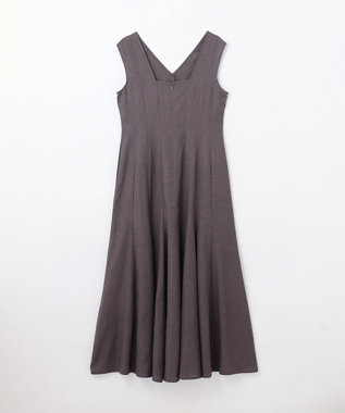 GRACE CONTINENTAL トリアセリネンフレアマキシ チャコール