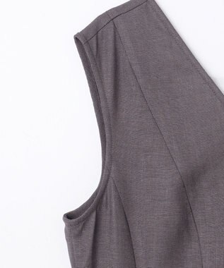 GRACE CONTINENTAL トリアセリネンフレアマキシ チャコール