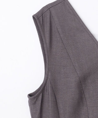 GRACE CONTINENTAL トリアセリネンフレアマキシ チャコール