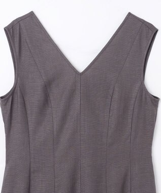 GRACE CONTINENTAL トリアセリネンフレアマキシ チャコール