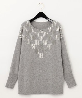 【値下げ】GRACE CLASS 刺繍ドルマンニットトップ 0222443064 ホワイト サイズ：36 (堅田店) 刺繍ドルマンニットトップ / GRACE CONTINENTAL | GRACE
