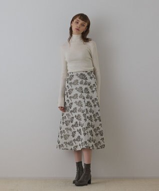 GRACE CONTINENTAL ウールハイゲージニットトップ ホワイト