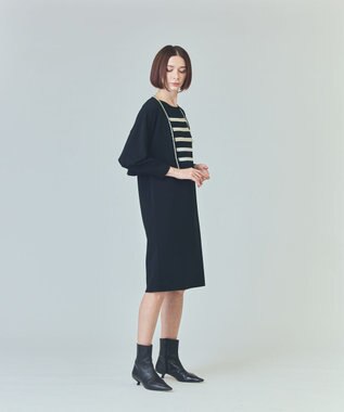 GRACE CONTINENTAL パールショートカーディガン ブラック