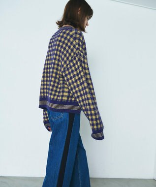 チェックルーズニットカーディガン / GRACE CONTINENTAL | GRACE チェックルーズニットカーディガン / GRACE CONTINENTAL | GRACE