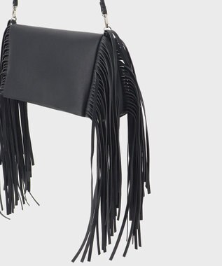 GRACE CONTINENTAL フリンジバッグ ブラック