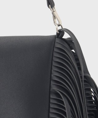 GRACE CONTINENTAL フリンジバッグ ブラック