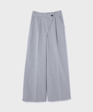GRACE CONTINENTAL ラップワイドパンツ ストライプ