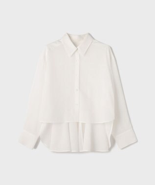 GRACE CONTINENTAL バックフレアシャツ ホワイト