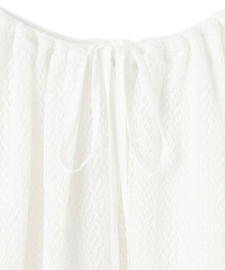 GRACE CONTINENTAL レイヤードチュールトップ ホワイト