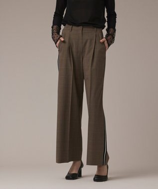 GRACE CONTINENTAL サイドラインパンツ ブラウン